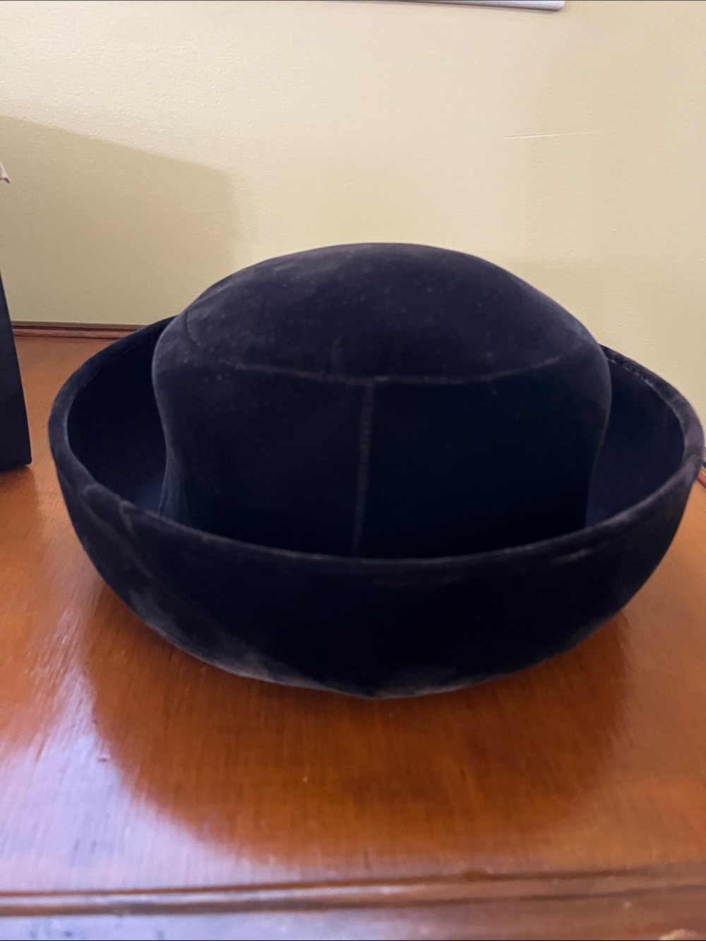 Women’s brown Velvet  Hat - Timeless Rounded Crown